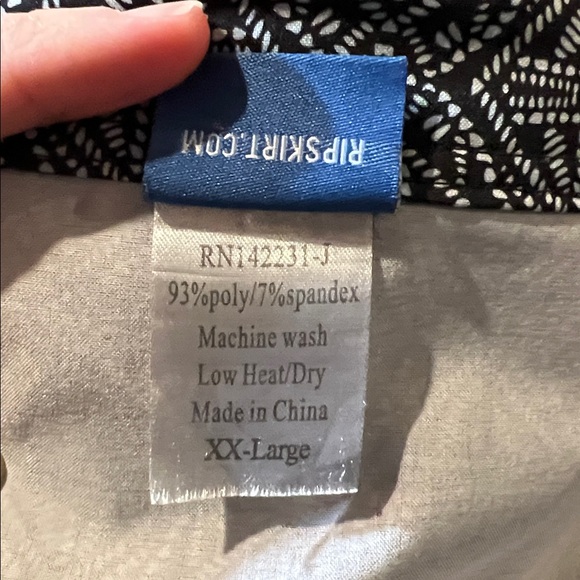 Ripskirt Wrap Skirt Length 2 - Black Pearl Batik print - Size XXL - Picture 7 of 7